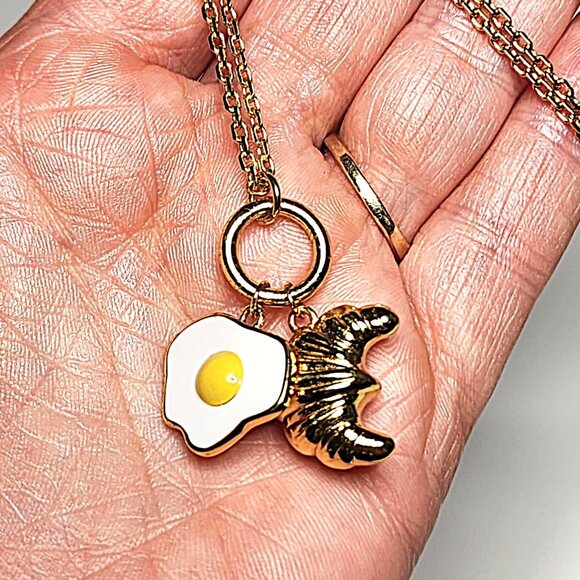 Kurt Geiger London egg & croissant necklace - Picture 7 of 10